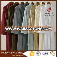 Good quality cheap cotton velour hotel towel bath robe